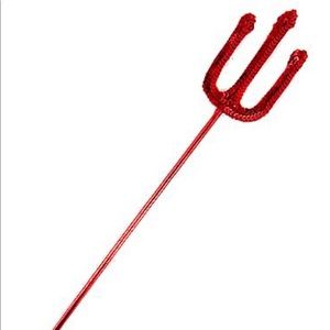 Sequin Devil Pitchfork Costume Halloween Naughty